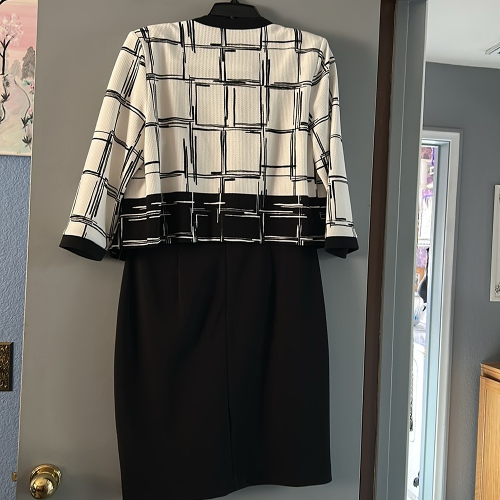 Studio one New York 2 piece black and cream dress - Picture 5 of 12